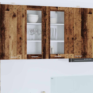 Seinakapp riiuliga Riga Vana puit 80 x 31 x 80 cm Tehispuit