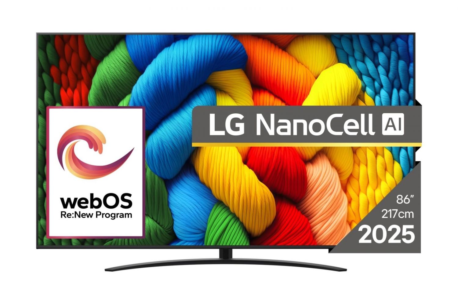 TV Set|LG|86|4K/Smart|3840x2160|Wireless LAN|Bluetooth|webOS|Black|86NANO81A3A