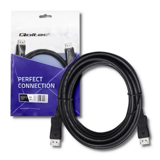 Qoltec DisplayPort v1.1 male | DisplayPort v1.1 male | 4K | 3m