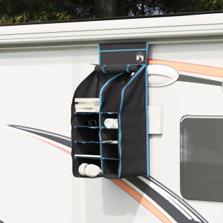 Rippuv telgi korraldaja 10 taskut Must 40,5 x 25 x 80 cm oxford