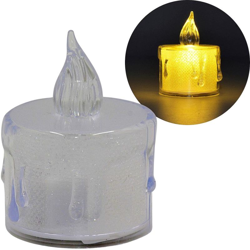 DECORATIVE CANDLE 3.6x5CM DECORATED LED