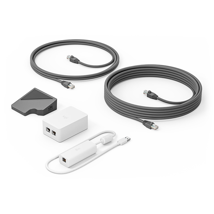 LOGITECH PoE Инжектор с комплектом вилок - БЕЛЫЙ