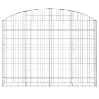 Габион дугообразной формы, 200x30x140/160 см, оцинкованная сталь