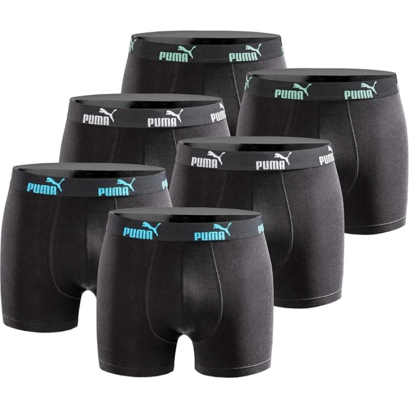 Puma 6-Pack Men's Boxer Briefs Black Comfortable Cotton