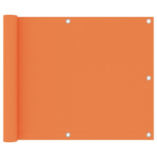 Балконный экран, оранжевый, 75 x 500 см, ткань Оксфорд