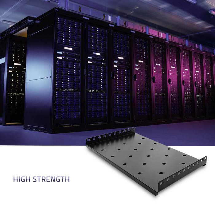 Qoltec Mount shelf for RACK | 490 * 250