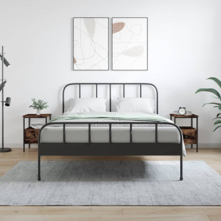 Прикроватные тумбочки 2 шт., дымчатый дуб, 34 x 36 x 50 см, искусственное дерево