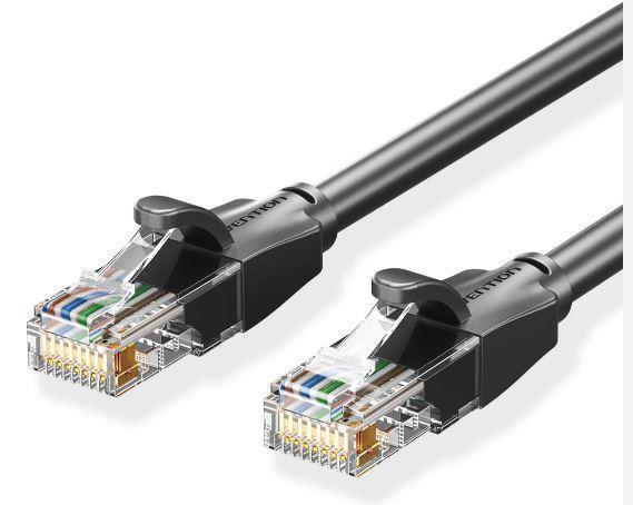 PATCH CABLE CAT.6 UTP/10M BLACK IBEBL VENTION
