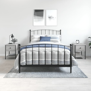 öökapid 2 tk, hall Sonoma tamm, 34 x 35,5 x 45 cm, tehispuit