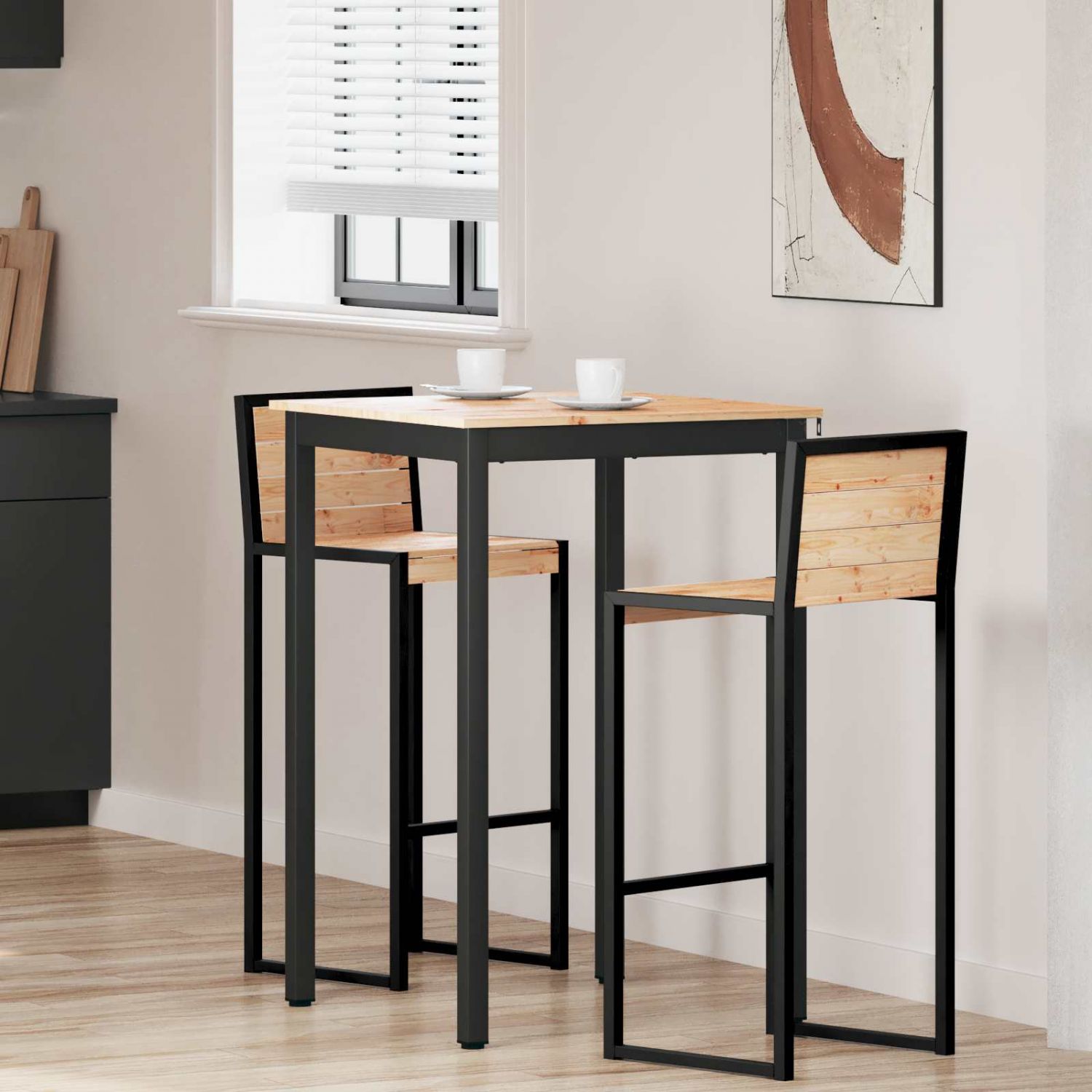 Baarilaud Neutraalne 110 x 55 x 105 cm Tahke mänd