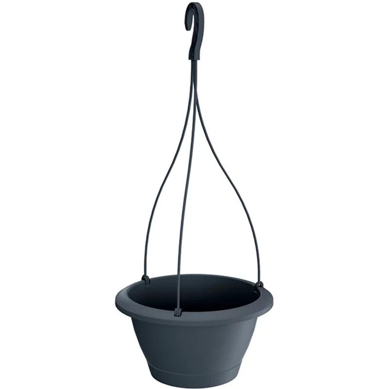 RESPANA HANGING FLOWER POT ANTHRACITE 24CM