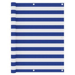 rõdusirm, valge ja sinine, 120 x 500 cm, oxford-kangas