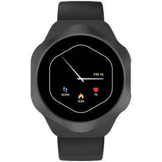 CANYON Smart Watch Hexagon 88 BT-CALL Black