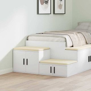 Hoiukapp Valge 127 x 41 x 40 cm Tehispuit