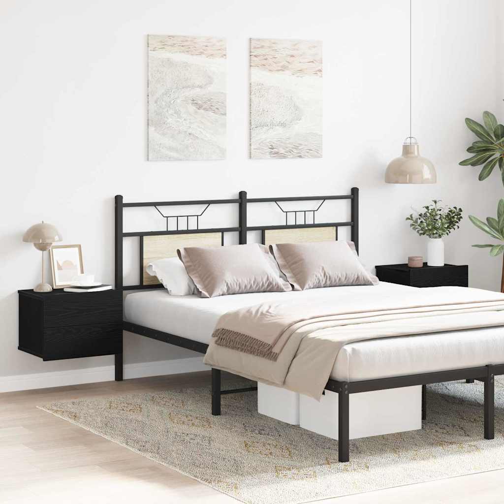 Öölambi kapp sahtliga 2 pcs Must tamm 40 x 30 x 30 cm Tehispuit