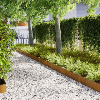 Nurmikonreunukset 20 pcs Pruun 100 x 0.5 x 20 cm terase tüüp