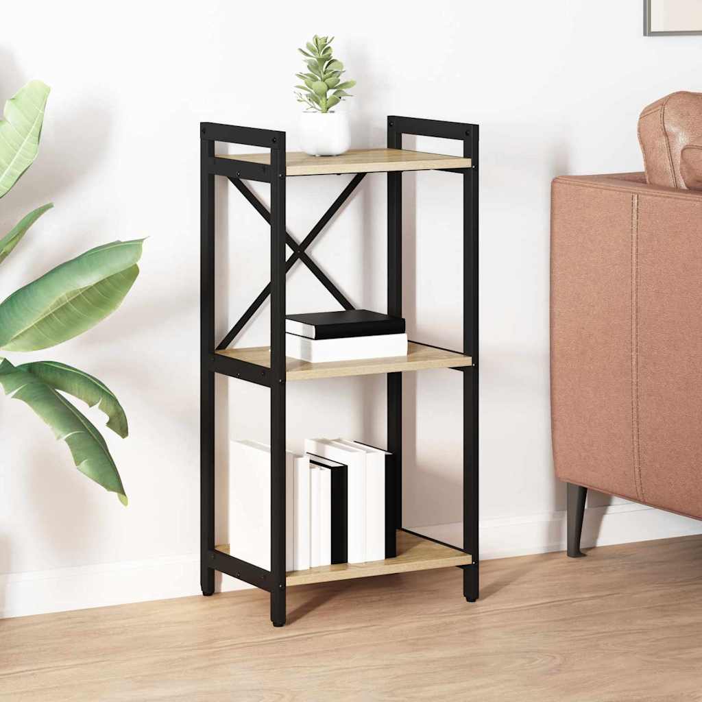 Raamatukapp Sonoma tamm 40 x 30 x 83 cm Tehispuit