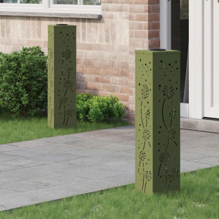 Päikese LED käigutee tuli 2 pcs Küpset roheline