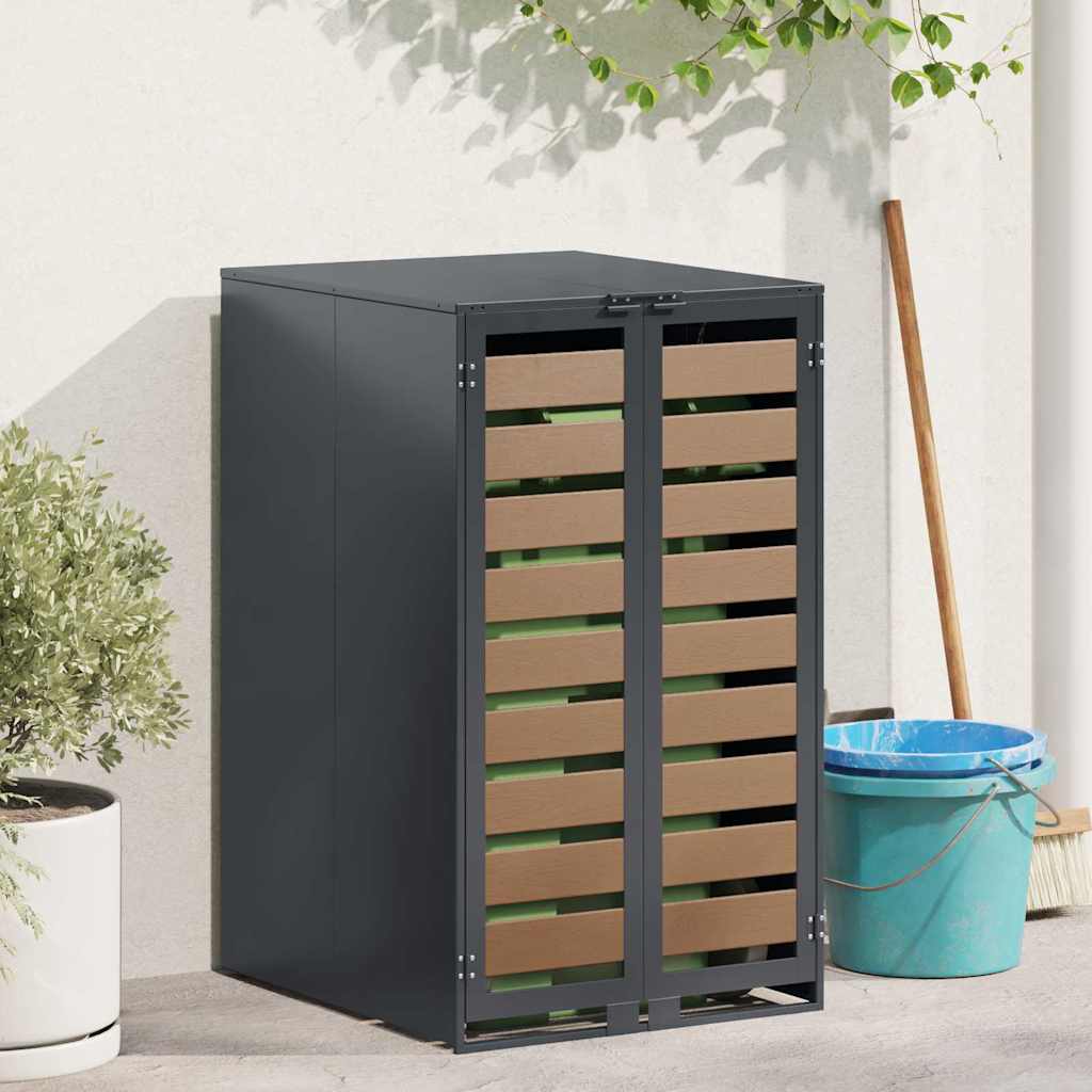 Ratastega jäätmekasti hoidmine gaasi tõstetava kaanega 240L kastile