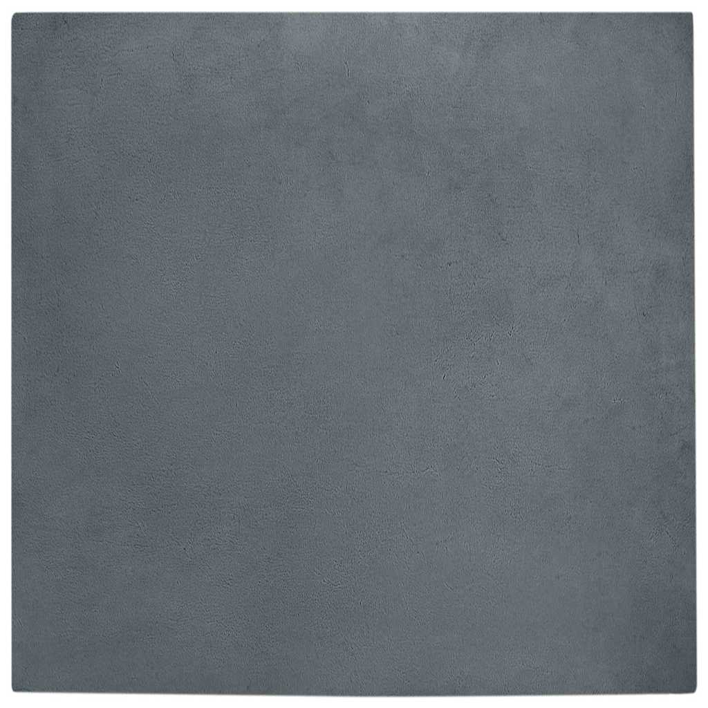 Kunstlik Küüliku Karv Mat Antratsiit 120 x 120 cm Polüester