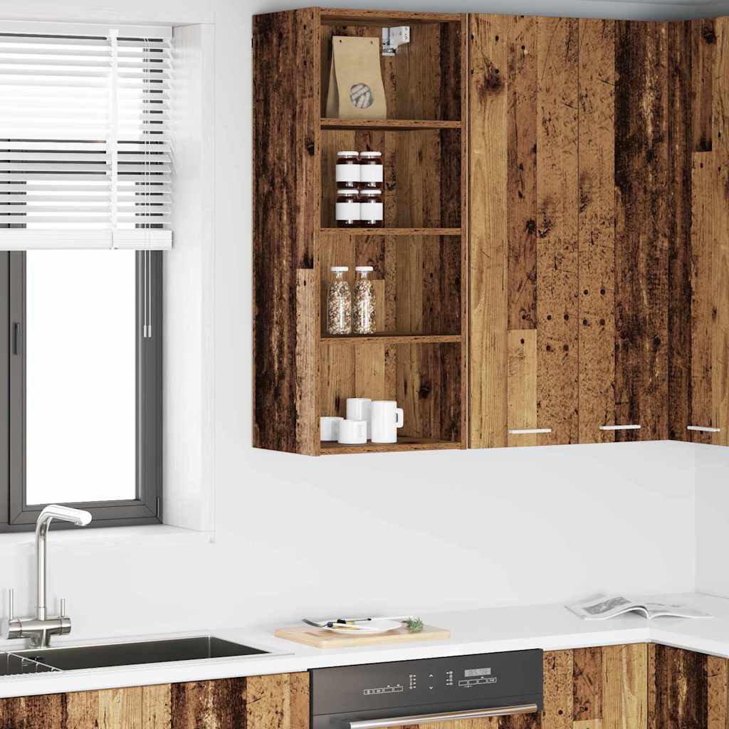 Seinakapp riiuliga Riga Vana puit 40 x 29,5 x 100 cm Tehispuit