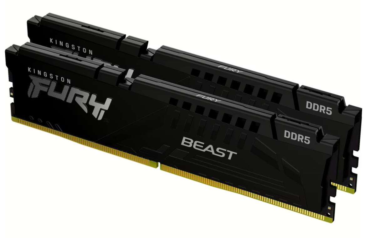 Комплект оперативной памяти Kingston Fury Beast Black 64 ГБ (2x32 ГБ) DDR5 6000 МГц