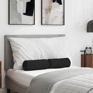 Padjad 2 pcs Must Ø 15 x 40 cm Mikrofiber kangas