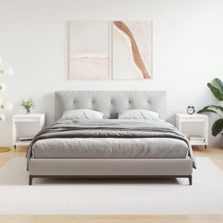 Тумбочки прикроватные 2 шт, белые, 40 x 35 x 50 см, искусственное дерево