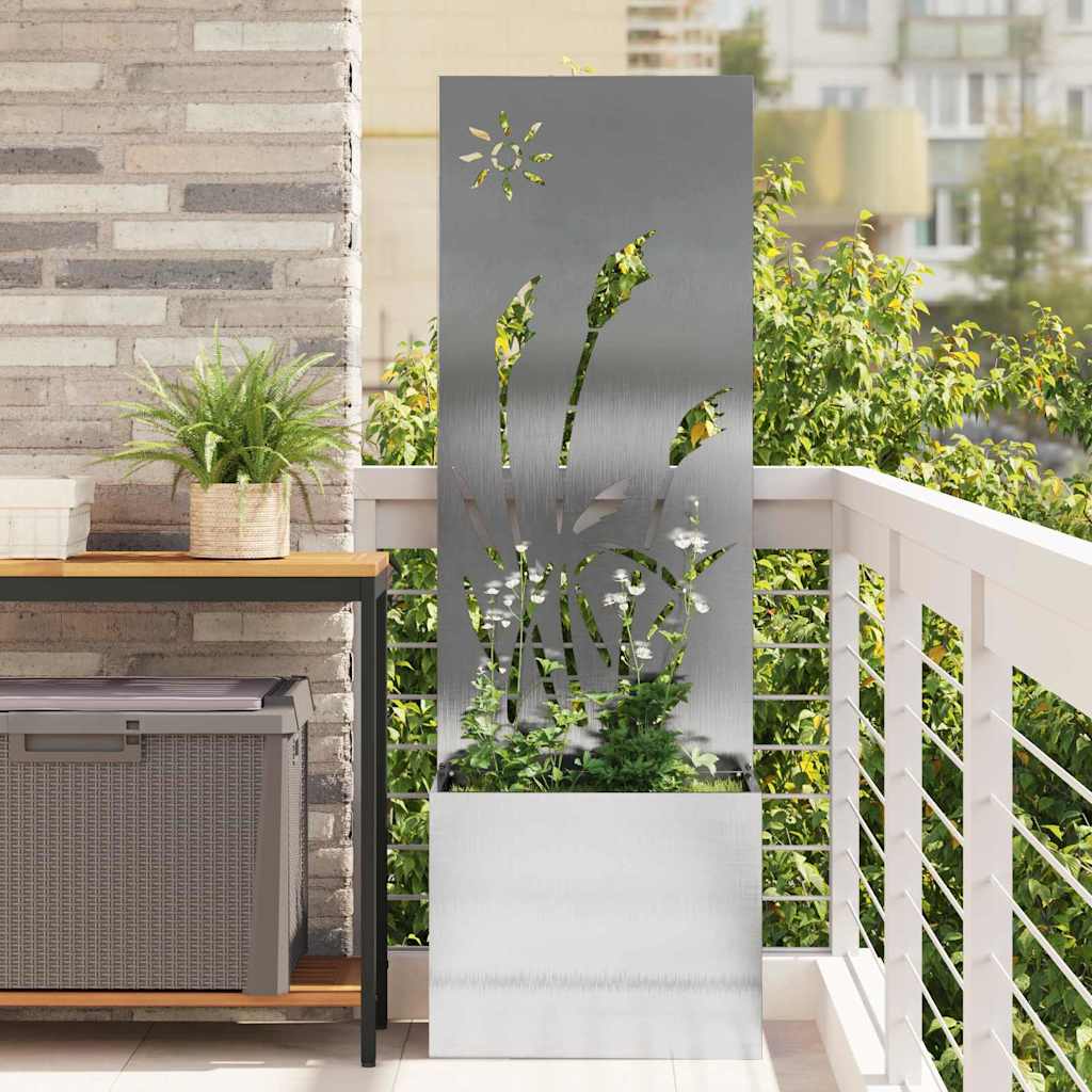 Aia privaatsuse kate Hõbe 50 x 140 cm Roostevaba teras