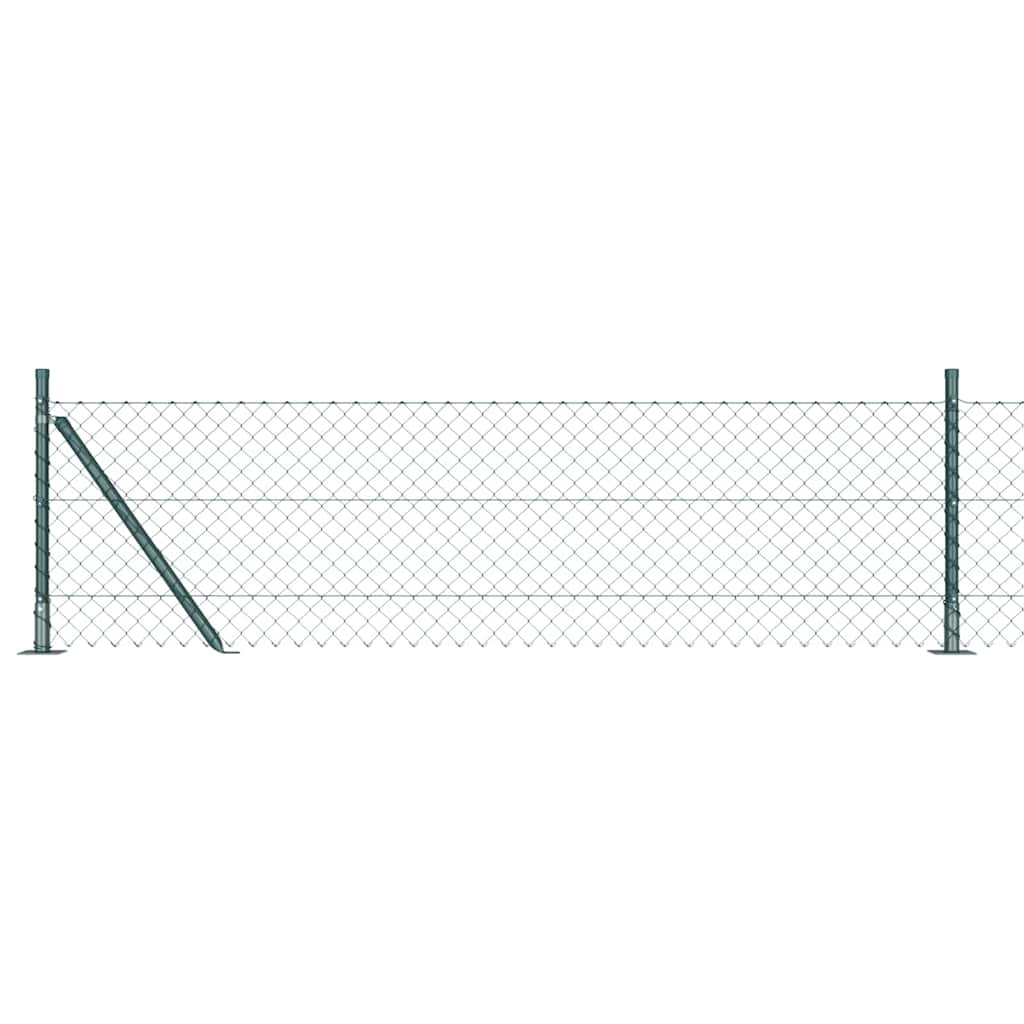 Ahela link aed postidega Roheline 0.6 x 10 m Teras
