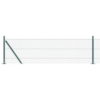 Ahela link aed postidega Roheline 0.6 x 10 m Teras