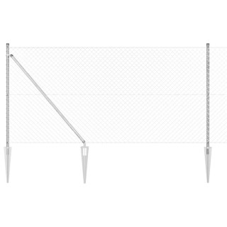 Ahela link aed postidega Hõbedane 1 x 10 m Teras