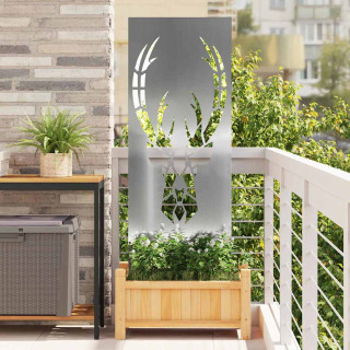 Aia privaatsuse kate Hõbedane 50 x 140 cm Tsingitud teras