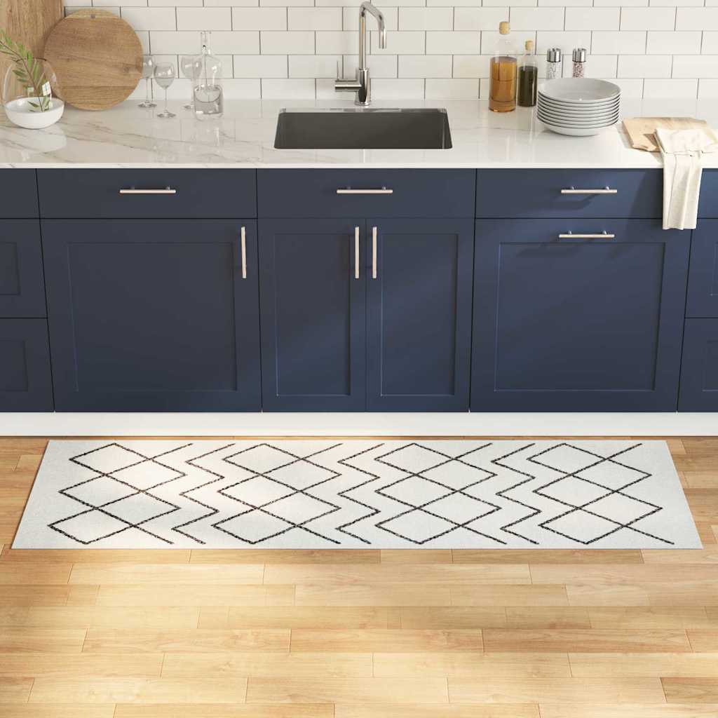 Köögimatt Valge 180 x 60 cm Samet