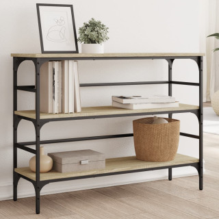 Консольный столик, дуб Сонома, 100x32x75 см, искусственное дерево