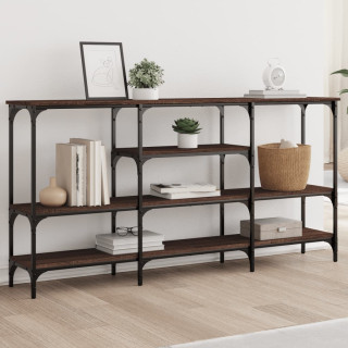 Консольный столик, коричневый дуб, 160 x 29 x 80 см, искусственное дерево