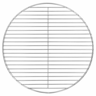 Решетка для гриля BBQ серебристая Ø43 см из нержавеющей стали