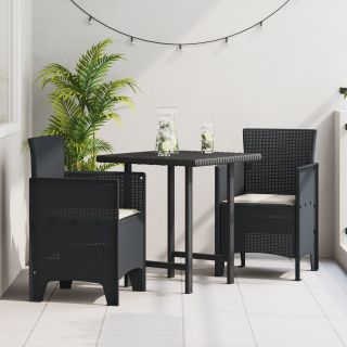 Aia Toolid Patjadega 2 tk Antratsiit Polü Rattan