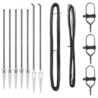 Aiatoolid koos terava küljega 7 tk Ø32 mm 160 cm Galvaniseeritud teras