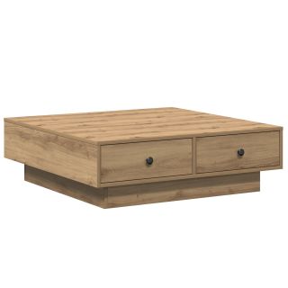 Kohvilaud Tammepuit Vineer, MDF 90 x 90 x 28 cm Ladustamine