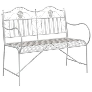 Pank Valge Metall 103.5 x 59 x 89 cm Kestvad Välibank