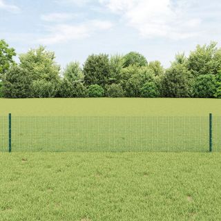 keeratud traadi aed 11 U postiga roheline 0.4x25 m teras
