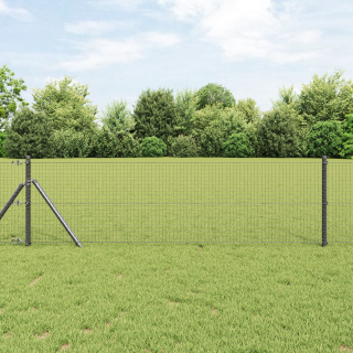 keermestatud traadi aed 13 posti ja 0.6x100 m hall teras