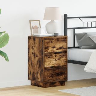 öökapp LED suitsutatud tamm 39x34.5x65 cm tehispuit