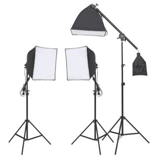 stuudio valgustuskomplekt, statiivi ja softboxiga