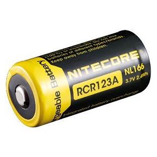 BATTERY RECH. 650MAH 3.7V/RCR123 NL166 NITECORE