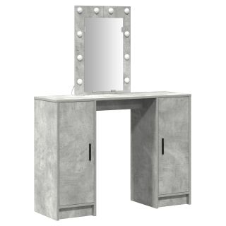 Tualettlaud LED-valgustusega Betoonhall 102x33x135 cm