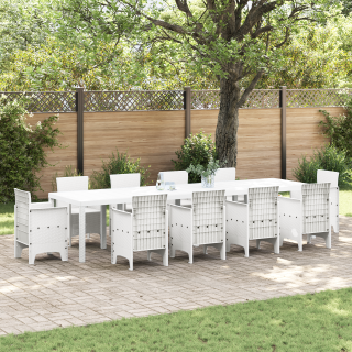 Aiamööbel Valge 350x100x73 cm Polü Rattan