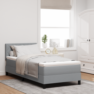 Federmadratsiga Voodi & LED Heledat Halli 90x190 cm Kangas