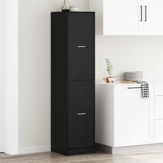 apteekri kapp must tamm 40x41x174,5 cm puitlaastplaadist